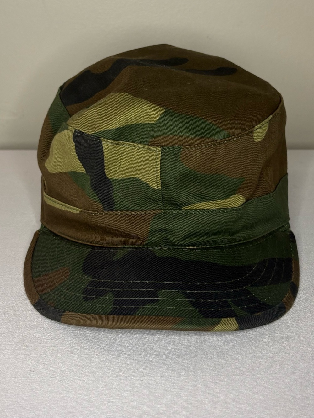 Camo Military-Style Field Cap - Green/Brown/Black